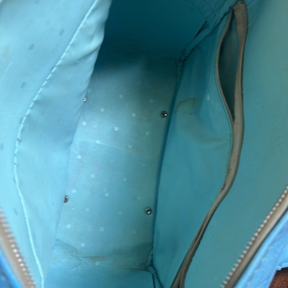 60s Vintage Samsonite Silhouette blue overnight luggage travel bag - Picture 9 of 12